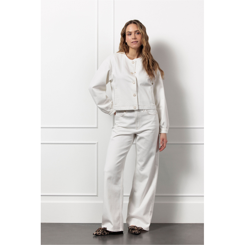 Studio Anneloes  Lexie denim trousers - off white