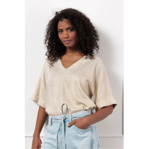 Studio Anneloes  Madison gold linen top - gold