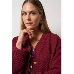 Studio Anneloes  Josephine structure jacket - bordeaux