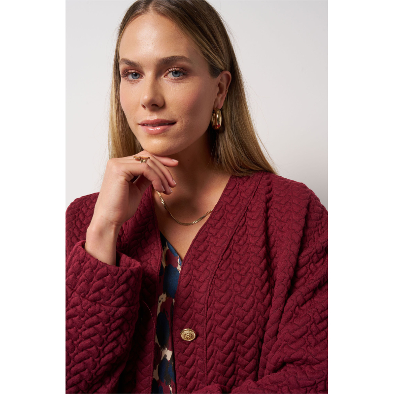 Studio Anneloes  Josephine structure jacket - bordeaux