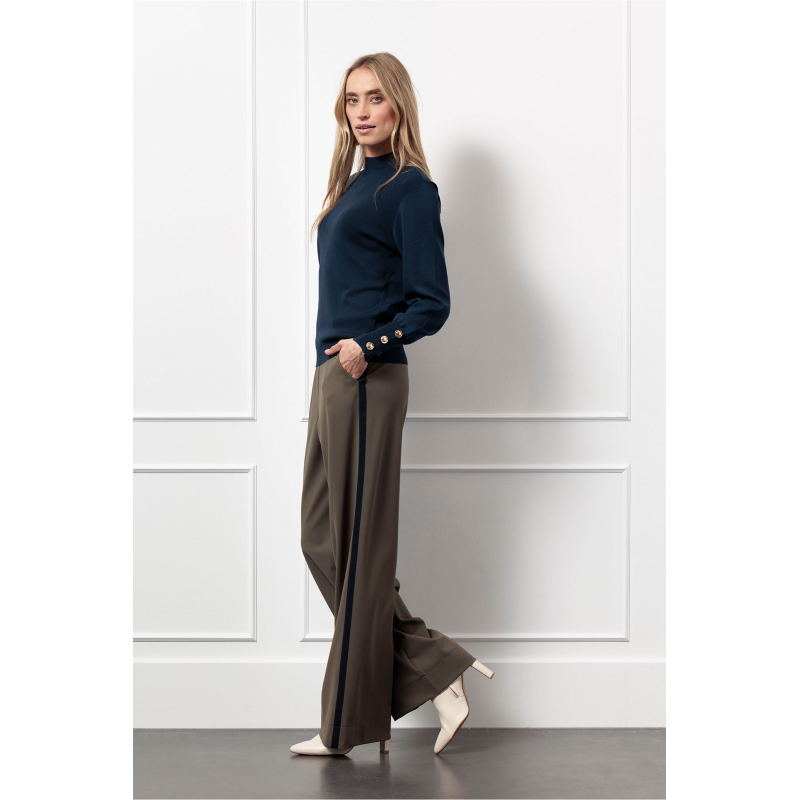 Studio Anneloes  Lexie bnd trainer trousers - new army