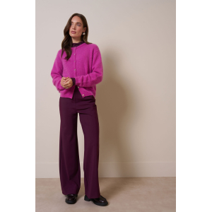 Studio Anneloes Lexie bonded trousers - blackberry