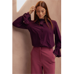 Studio Anneloes  Duna ruffle blouse - blackberry