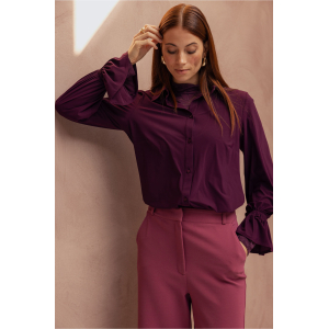 Studio Anneloes  Duna ruffle blouse - blackberry