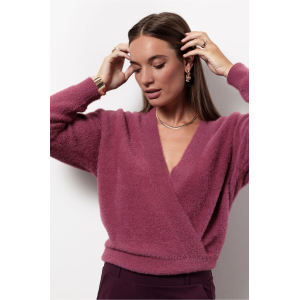 Studio Anneloes Nuri wrap pullover - vintage berry