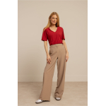 Studio Anneloes  Lexie waffle trousers - latte