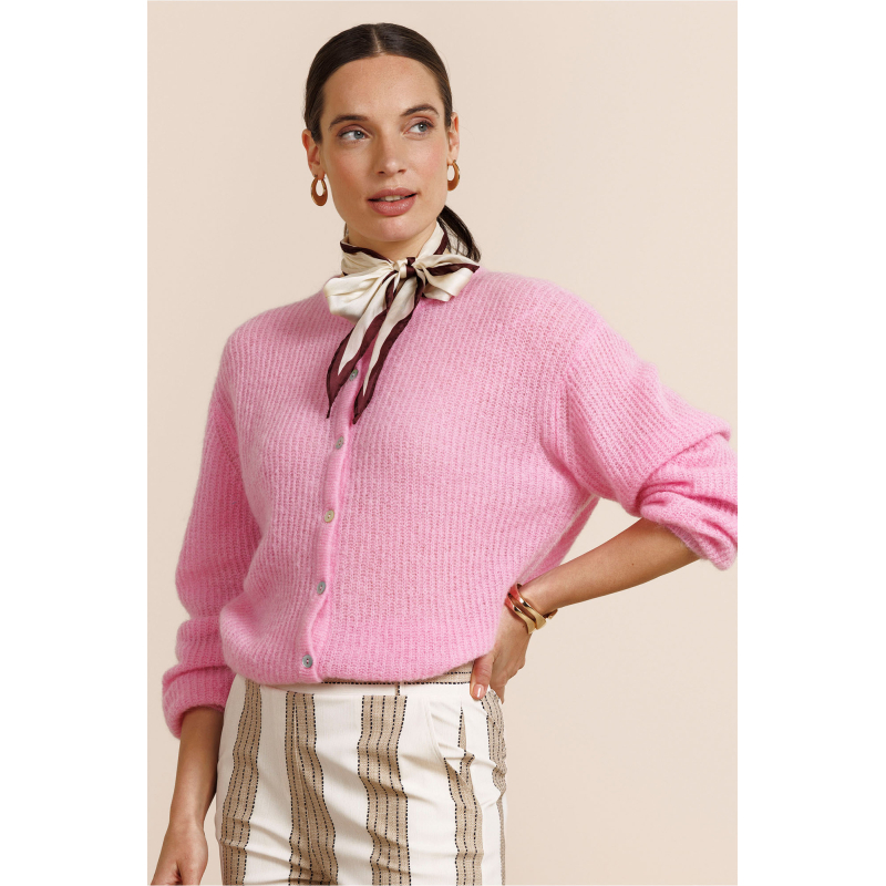 Studio Anneloes  Bibi spring cardigan - pop pink
