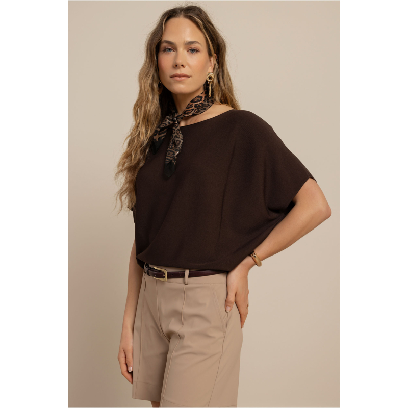 Studio Anneloes  Lenti pullover - espresso