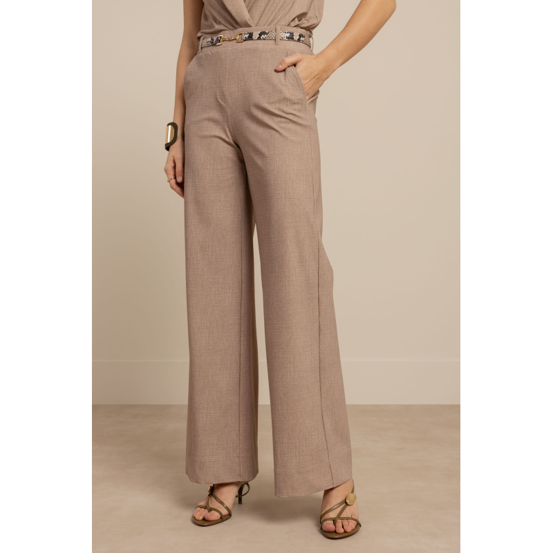 Studio Anneloes  Lexie linen look trousers - latte