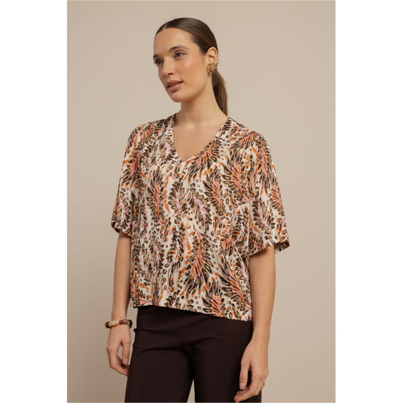Studio Anneloes  Madison feather top - multi color
