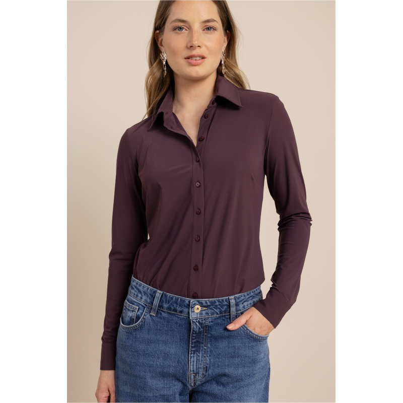 Studio Anneloes Poppy blouse aubergine