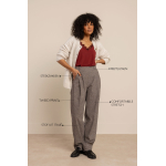 Studio Anneloes Marlonneke tweed look trousers