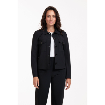 Studio Anneloes  Claire bonded jacket - black