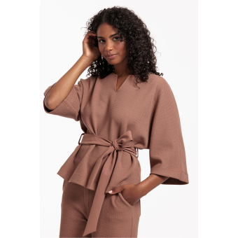 Studio Anneloes Irena honeycomb top - chocolate