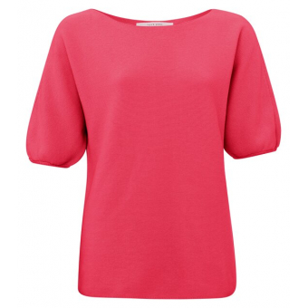 YAYA Puff short sleeve sweater, coral paradise pink