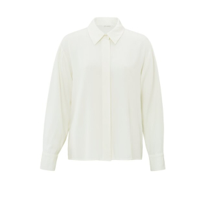 YAYA Cropped blouse, pure white