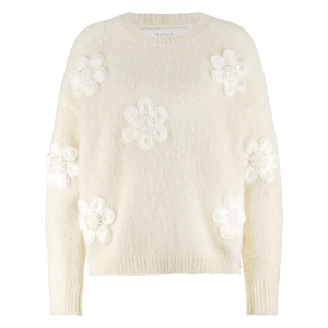 Nukus Chiaca Pullover Flower, off white