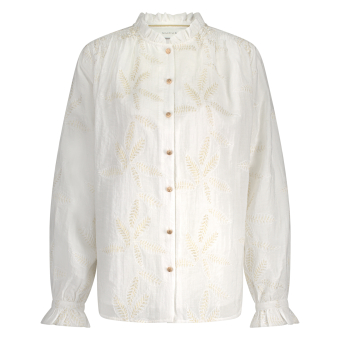 Nukus Jenna Blouse Embroidery, white