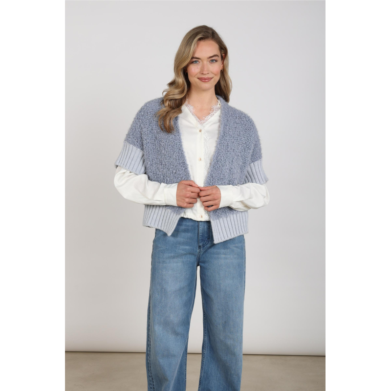 Nukus bell cardigan sky