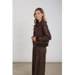 Nukus doretta jacket studs chocolate