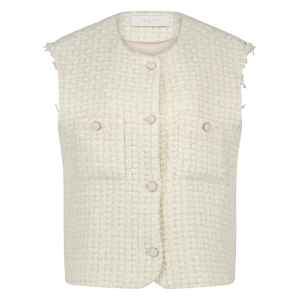 Nukus Arabella Gilet Lurex, Offwhite 