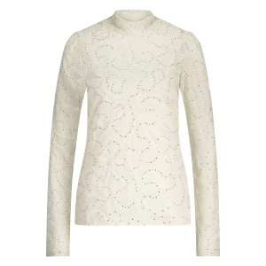 Nukus Puck Top Leaf Paillet, off white
