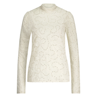 Nukus Puck Top Leaf Paillet, off white