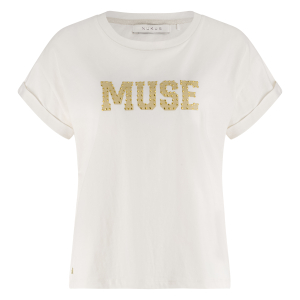 Nukus Lou Shirt, off white/gold