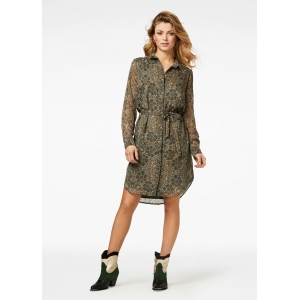 Freebird Amina - Green Mini dress long sleeve Freebird Amina - Green Mini dress long sleeve