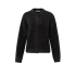 YAYA Glitter furry bomber cardigan, black