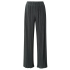 YAYA Jersey plisse wide leg trousers, dark metal grey