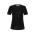 YAYA Velvet mesh t-shirt, black