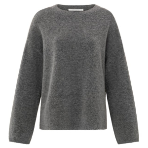 YAYA Oversize sweater, formal gray melange