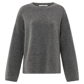 YAYA Oversize sweater, formal gray melange