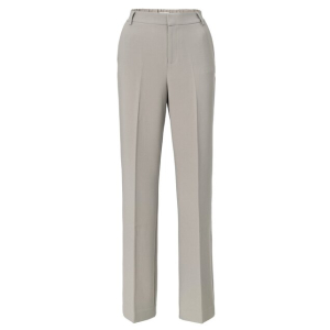 YAYA woven wide leg trousers, moon rock dark sand