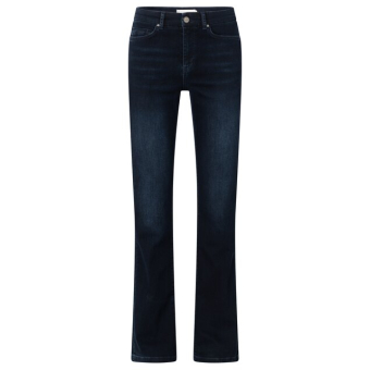 YAYA Mid waist flared denim - L34, dark blue denim