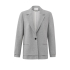 YAYA Soft melange blazer with seam, medium grey melange