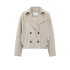 YAYA  Wool mix short jacket, pumice stone beige melange