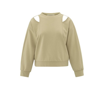 YAYA Constructed sweatshirt, safari