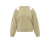 YAYA Constructed sweatshirt, safari