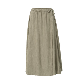 YAYA Woven structured midi skirt, seneca rock beige