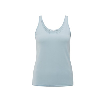 YAYA Singlet with low neckline, baby blue