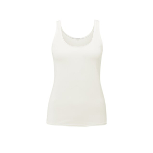 YAYA Singlet with low neckline, off white