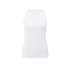 YAYA /Rib singlet with print at back, pure white