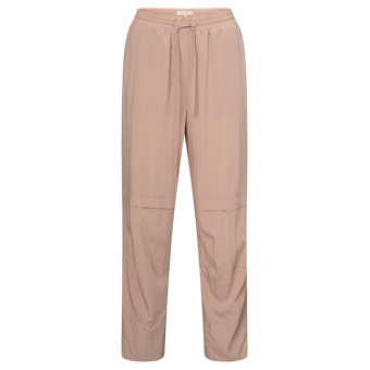 YAYA Woven loose fit trousers with seam details, soft mauve pink