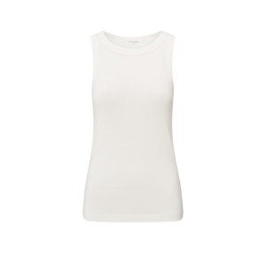 YAYA Singlet with rib edge, off white YAYA Singlet with rib edge, off white