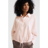 YAYA Batwing blouse with edges, light pink