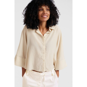 YAYA Cropped loose fit blouse, chipmunk brown YAYA Cropped loose fit blouse, chipmunk brown