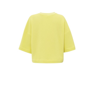 YAYA Short sleeve sweatshirt, lemon grass yellow YAYA Short sleeve sweatshirt, lemon grass yellow
