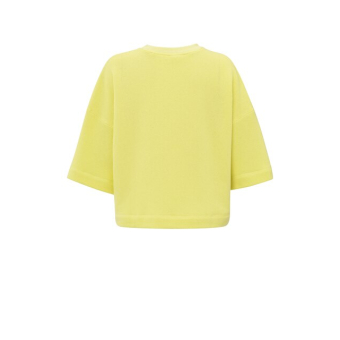 YAYA Short sleeve sweatshirt, lemon grass yellow